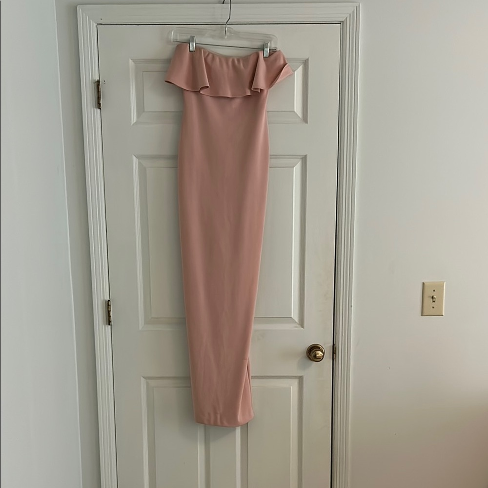 Nookie Strapless Pink Maxi Dress